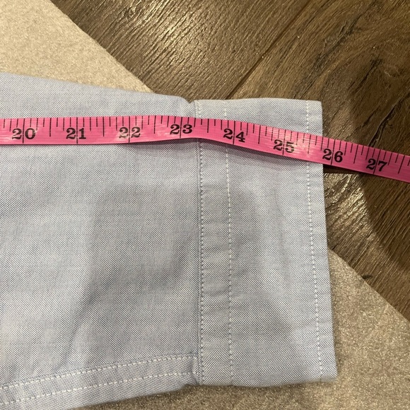 [XL]U.S. Polo Assn. Men's Light Blue Shirt Red White Stripes Embroidered Logo - Picture 8 of 10